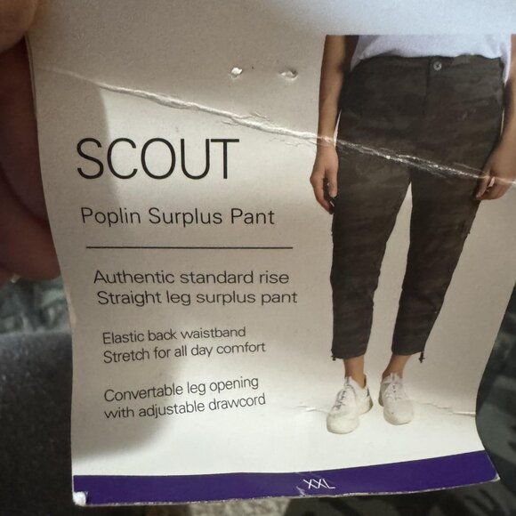 Sanctuary Scout Pants Mens 2XL Camo Poplin Surplus Straight Leg Drawcord Cargo - Picture 8 of 12